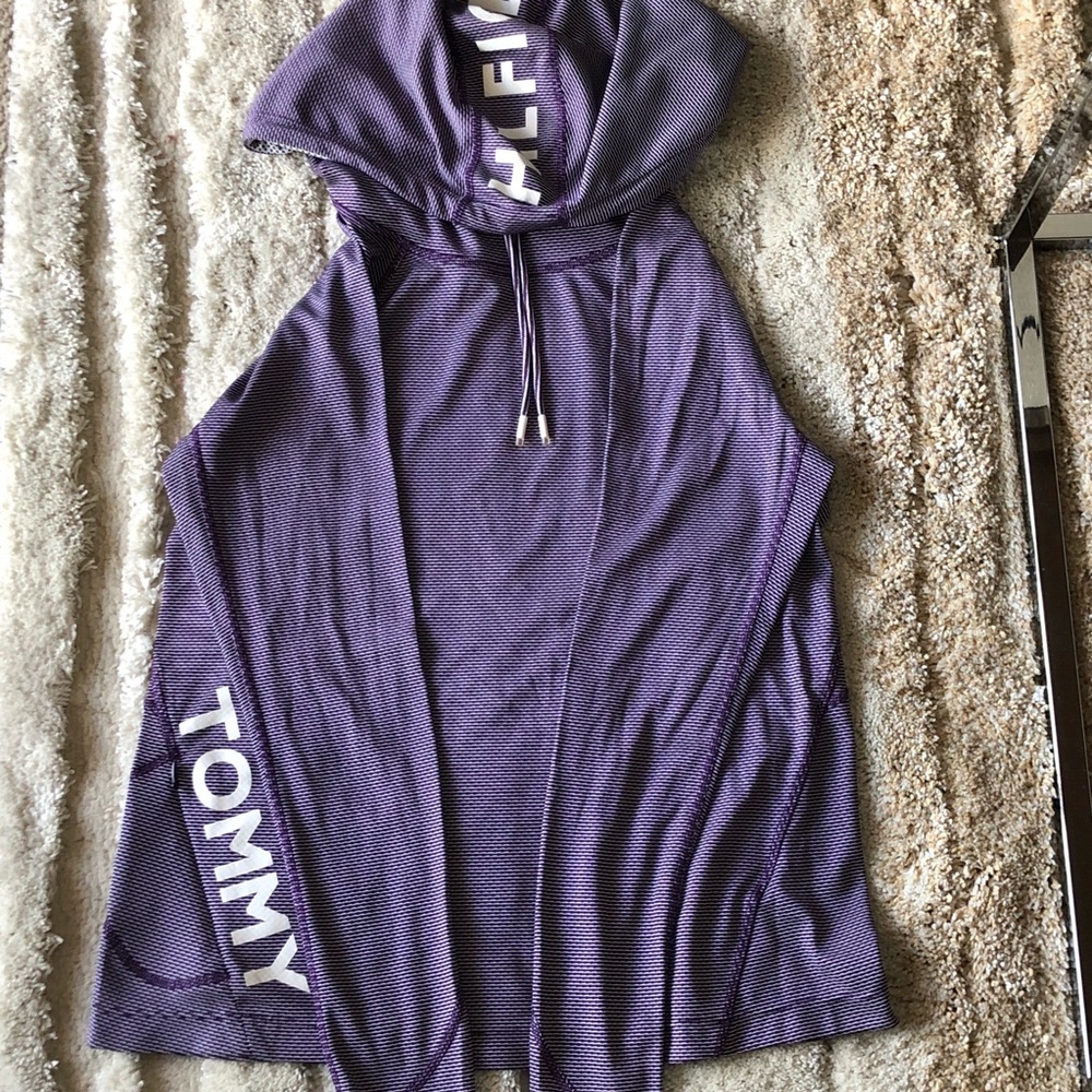 LOWEST Purple striped Tommy Hilfiger Hoodie